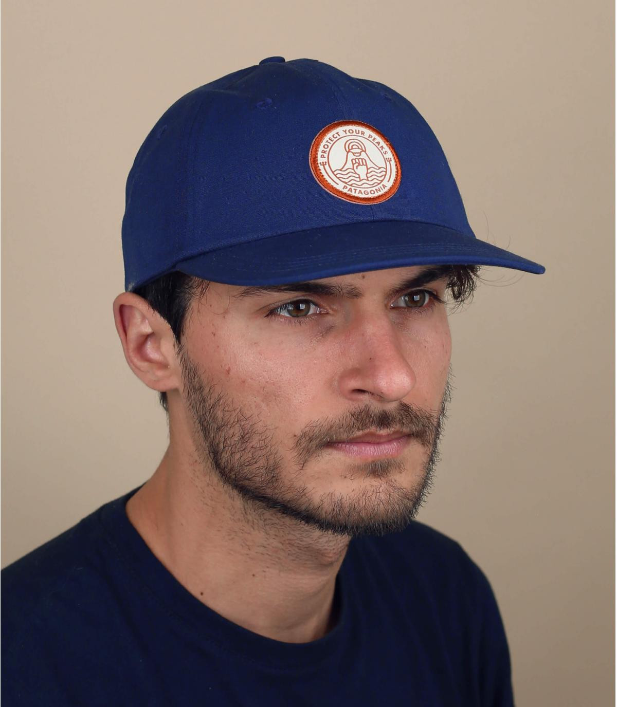 Gorra Patagonia ola azul Peak Protector Badge Trad Cap navy